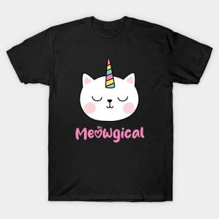 MEOWGICAL UNICORN CAT kitty T-Shirt